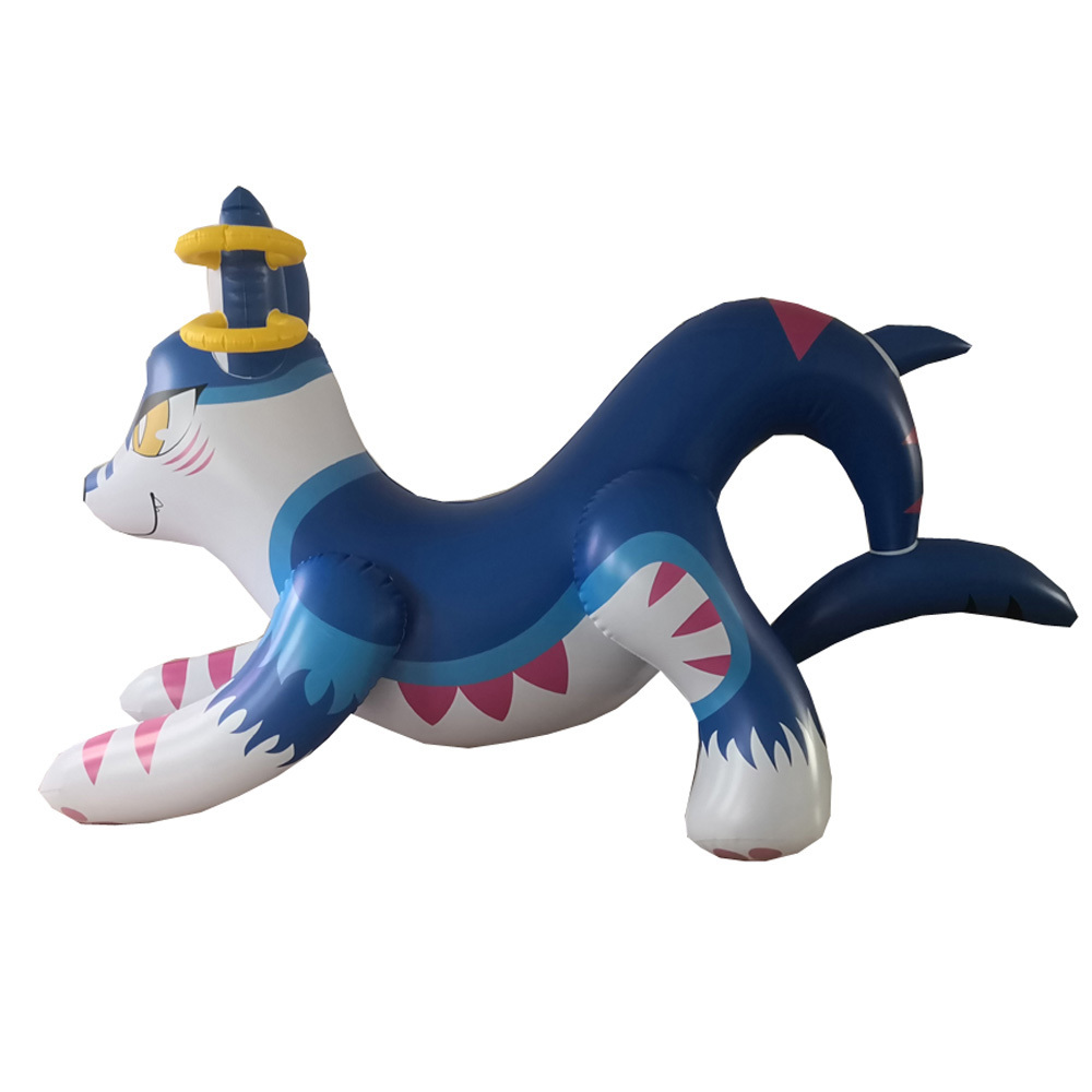 BeiLe Customized Inflatable Blue fox  animal  toy for cartoon addict