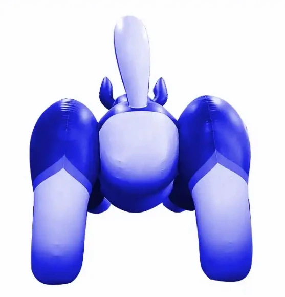 Customized Inflatable blue Husky Giant Inflatable Soft PVC Grey Wolf Inflatable Dog Model