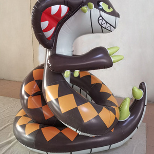 beile customized quality PVC giant inflatable snake model for sale