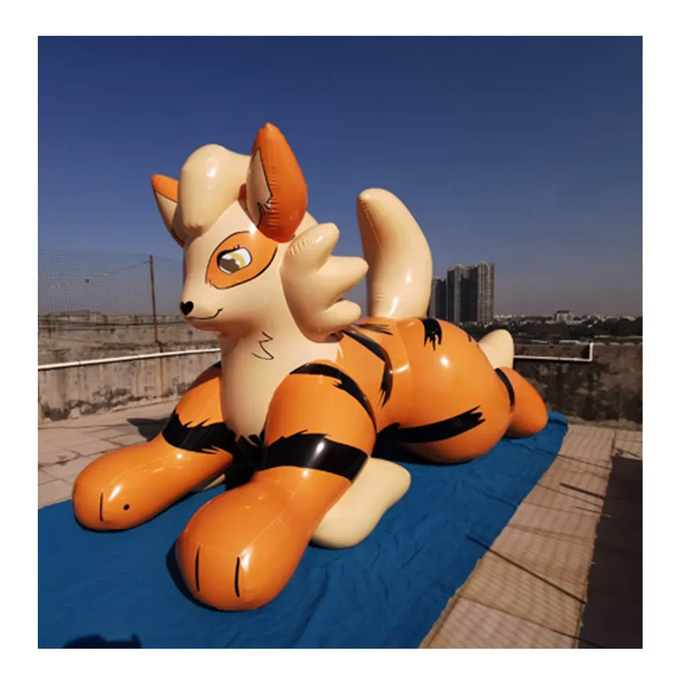 HOT sale quality PVC beile inflatable fire dog for advertising model