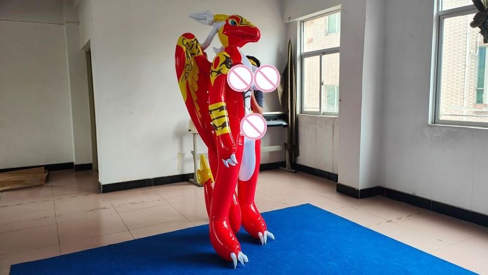 BeiLe Customized New Inflatable dragon squeak toys for sales