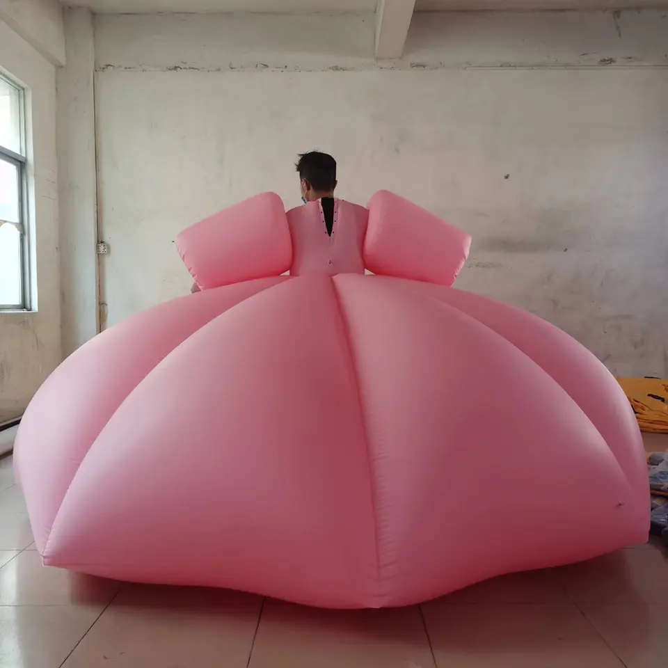 BeiLe Custom Quality Inflatable PVC Pink Princess Dress for Party