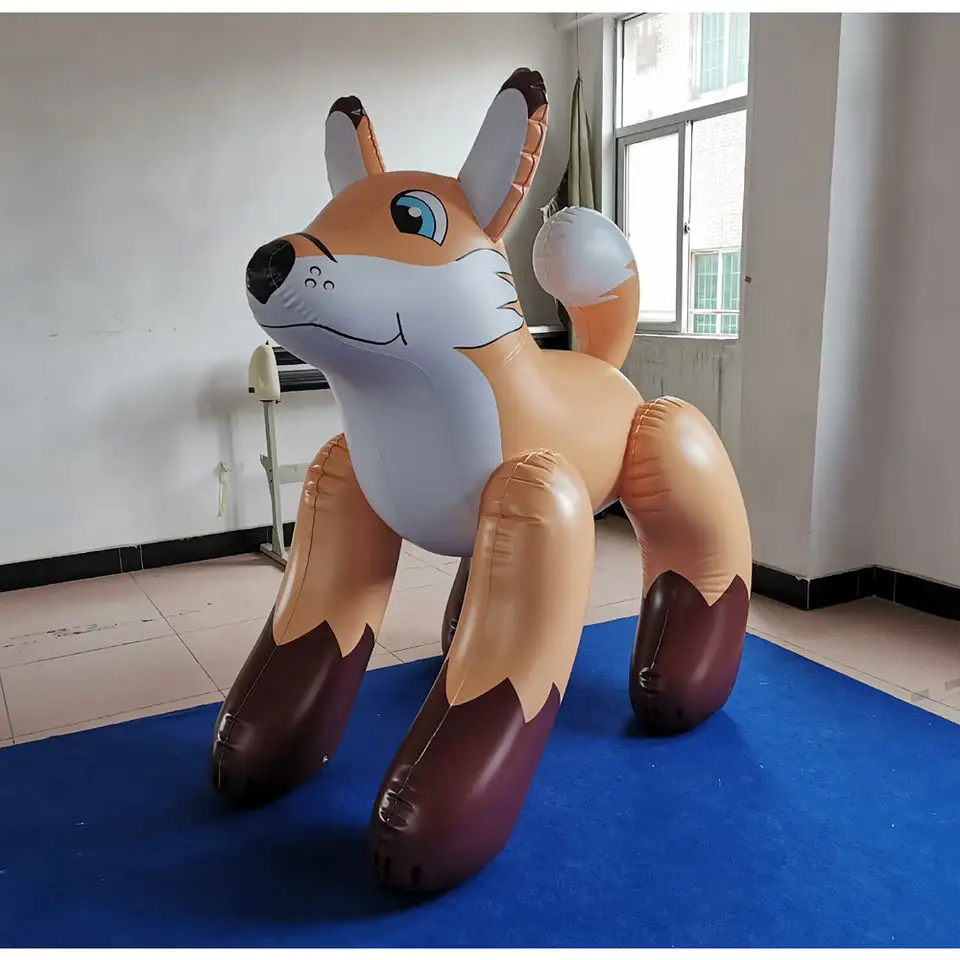 Beile Inflatable Custom Cartoon Animals Model Funny Puppy Dog Wolf Dog