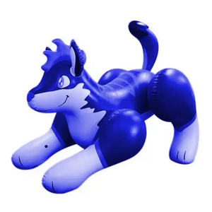 Customized Inflatable blue Husky Giant Inflatable Soft PVC Grey Wolf Inflatable Dog Model