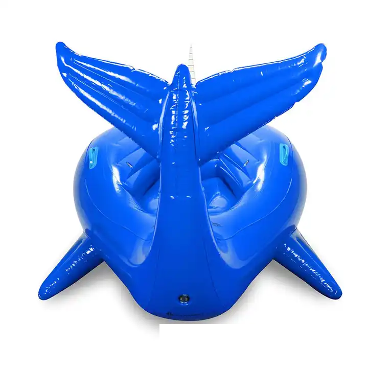 Customized PVC jumbo whale rider inflatable pool float for adults