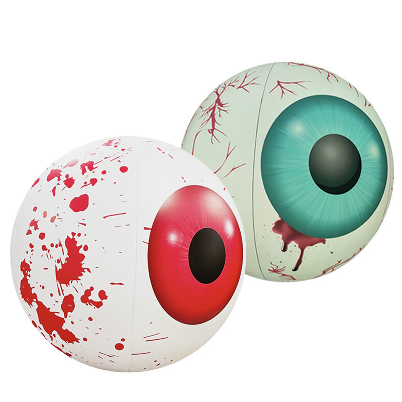 Halloween decoration giant PVC inflatable eyeballs with LED Halloween props