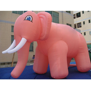 factory custom quality giant inflatable animal pink elephant model for advertising