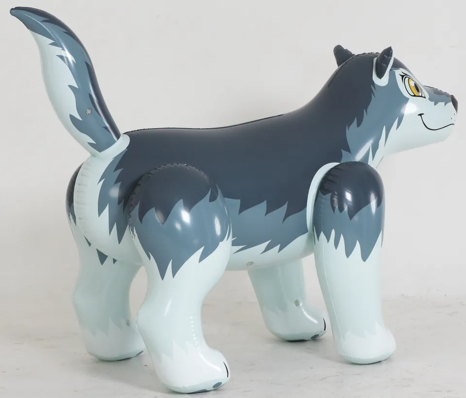 Customized quality inflatable animals PVC inflatable wolf for courtyard decorations