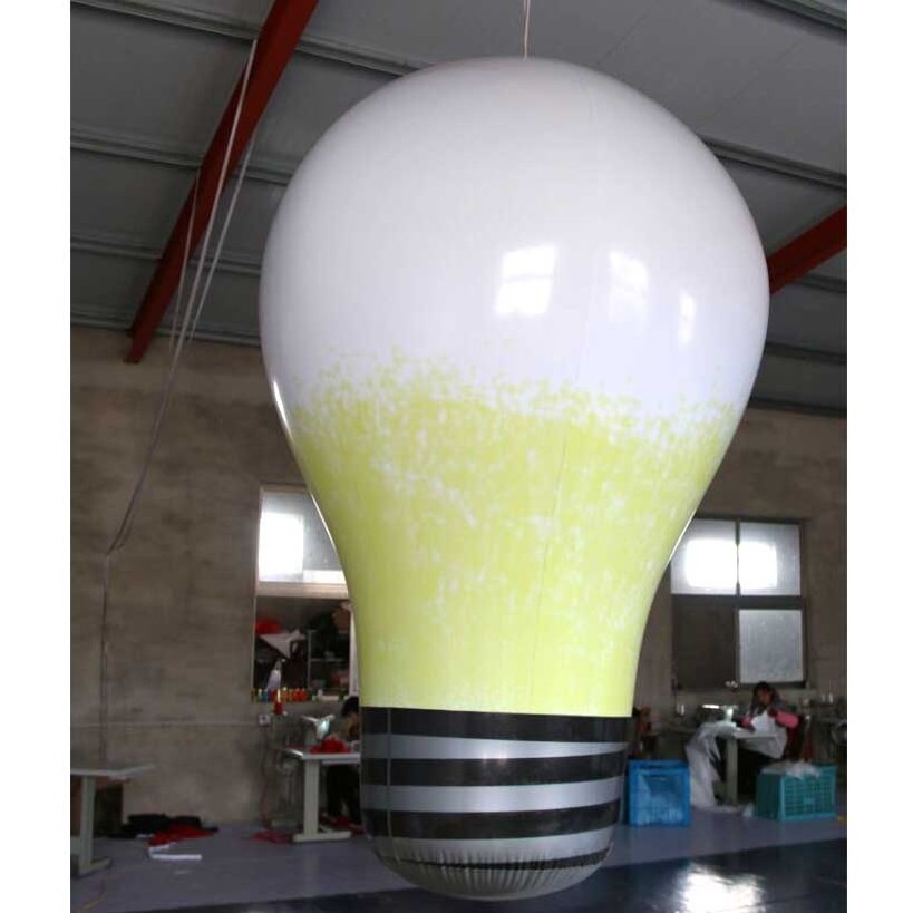 Beile factory customized Lighting Giant Inflatable Bulb Balloon for Decoration