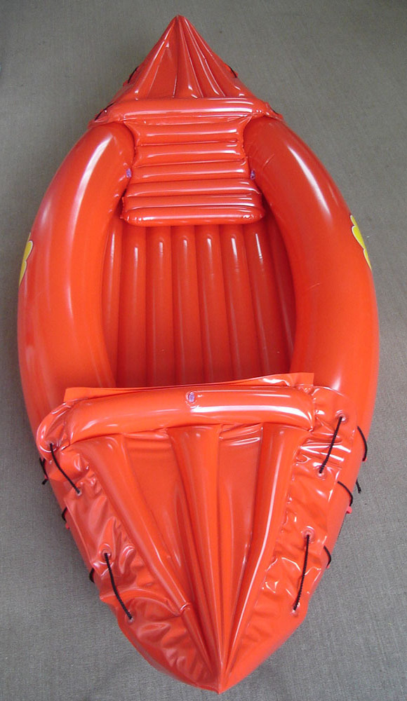 Cheap pvc inflatable single or double seat boat