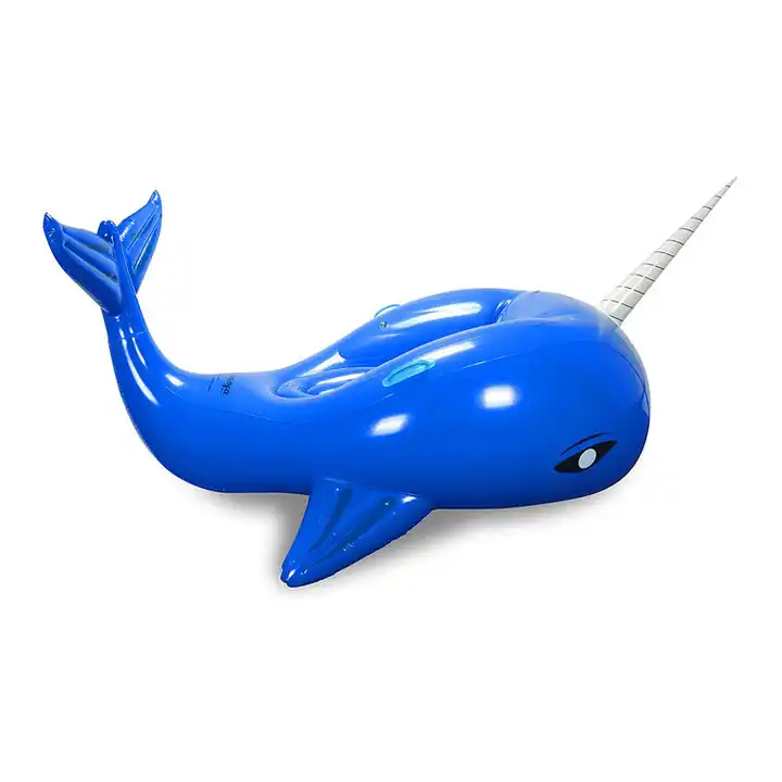 Customized PVC jumbo whale rider inflatable pool float for adults