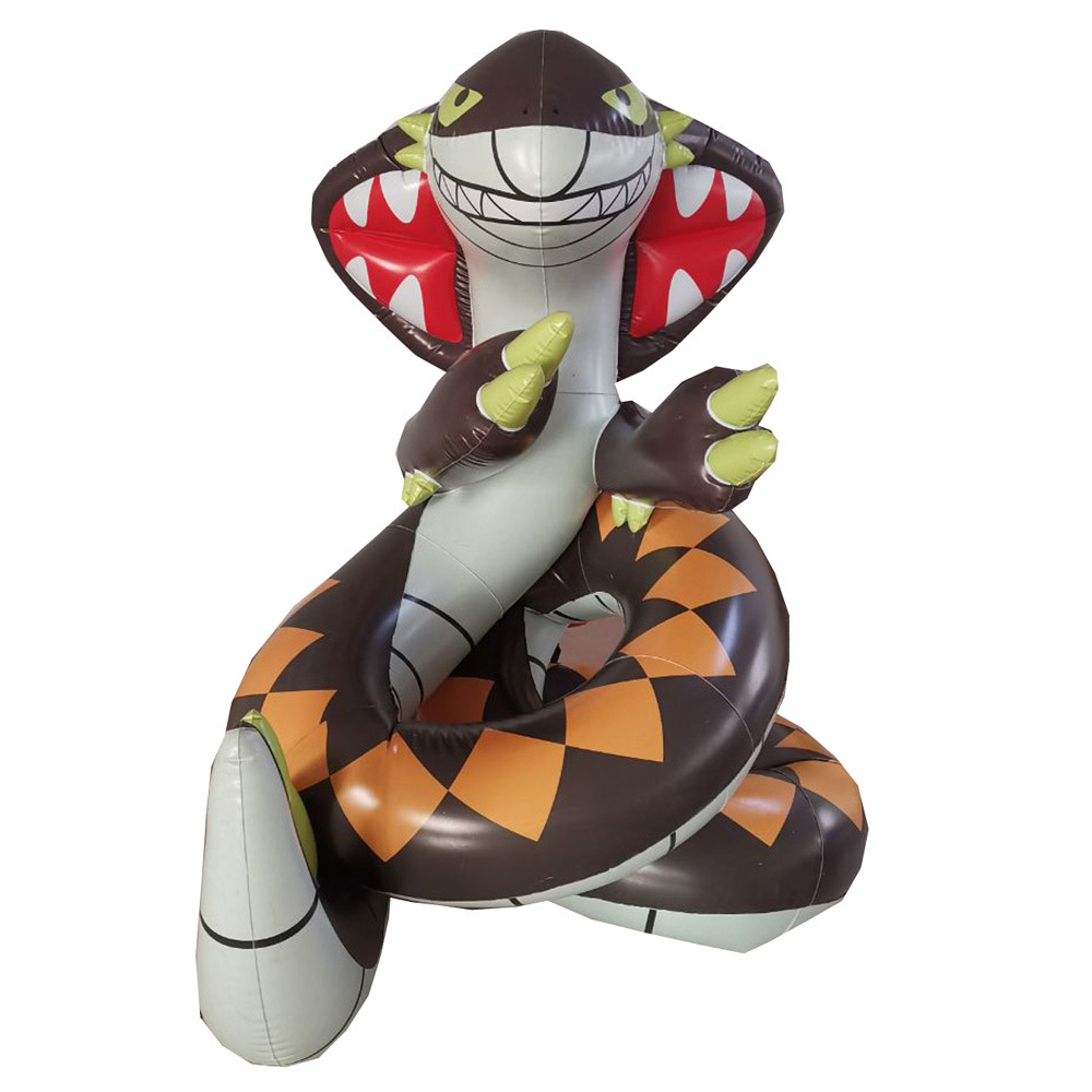 Customized quality PVC inflatable snake model for sales