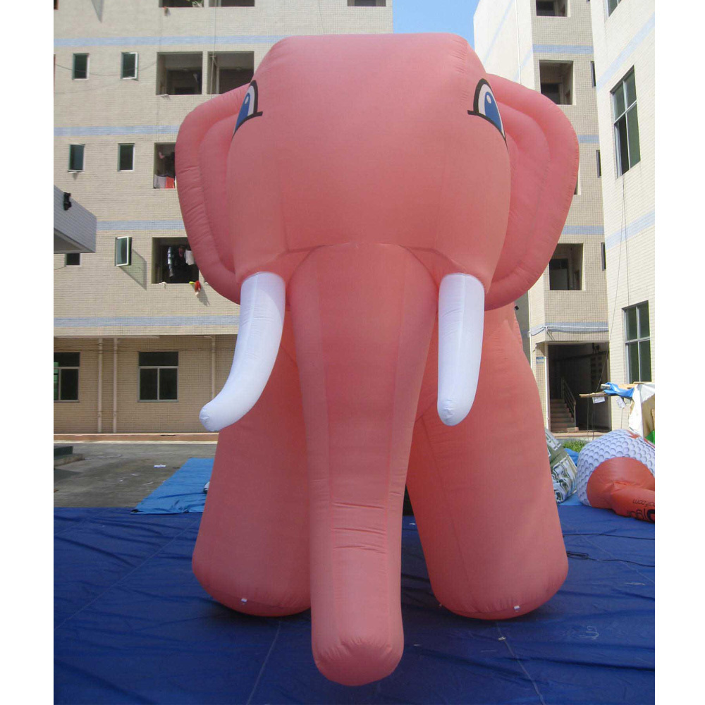 factory custom quality giant inflatable animal pink elephant model for advertising