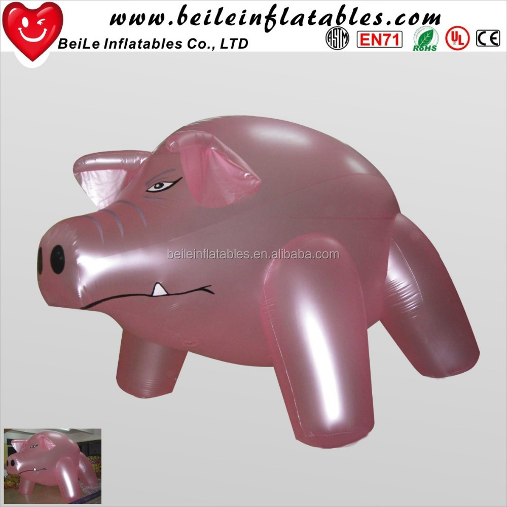 customized Outdoor giant advertising Inflatable pink flying pig