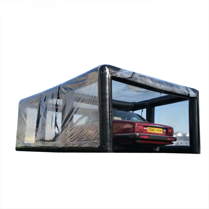 Folding transparent PVC inflatable carport garage