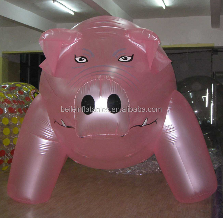 customized Outdoor giant advertising Inflatable pink flying pig