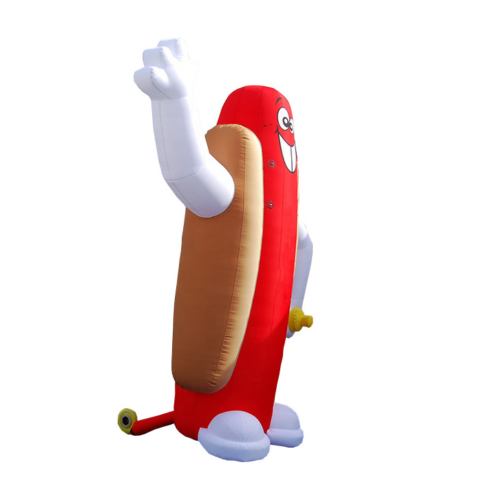 Customized big inflatable hot dog for promotion