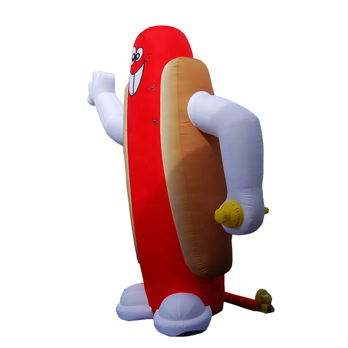 Customized big inflatable hot dog for promotion