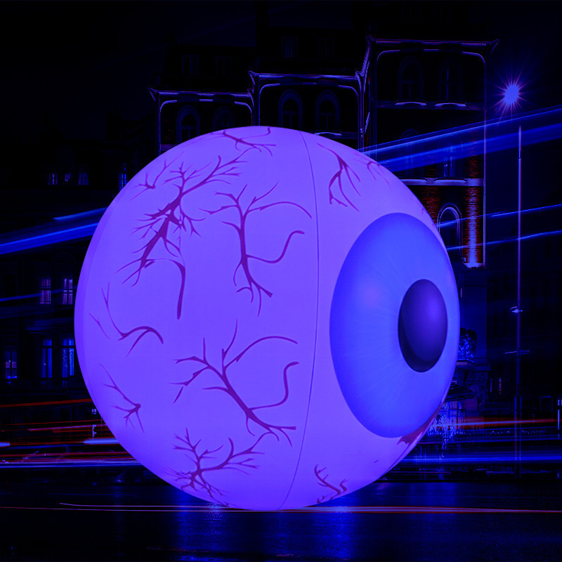 Halloween decoration giant PVC inflatable eyeballs with LED Halloween props