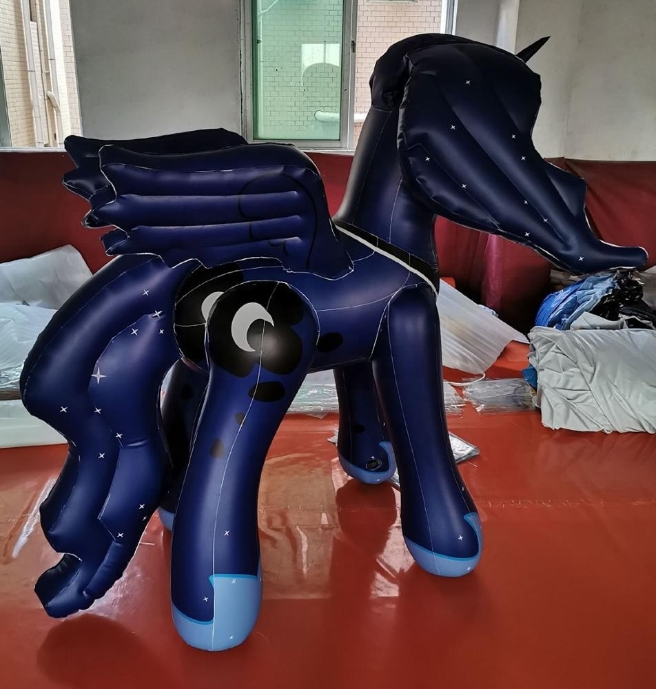 PVC Cute Inflatable moon princess pony  for Play