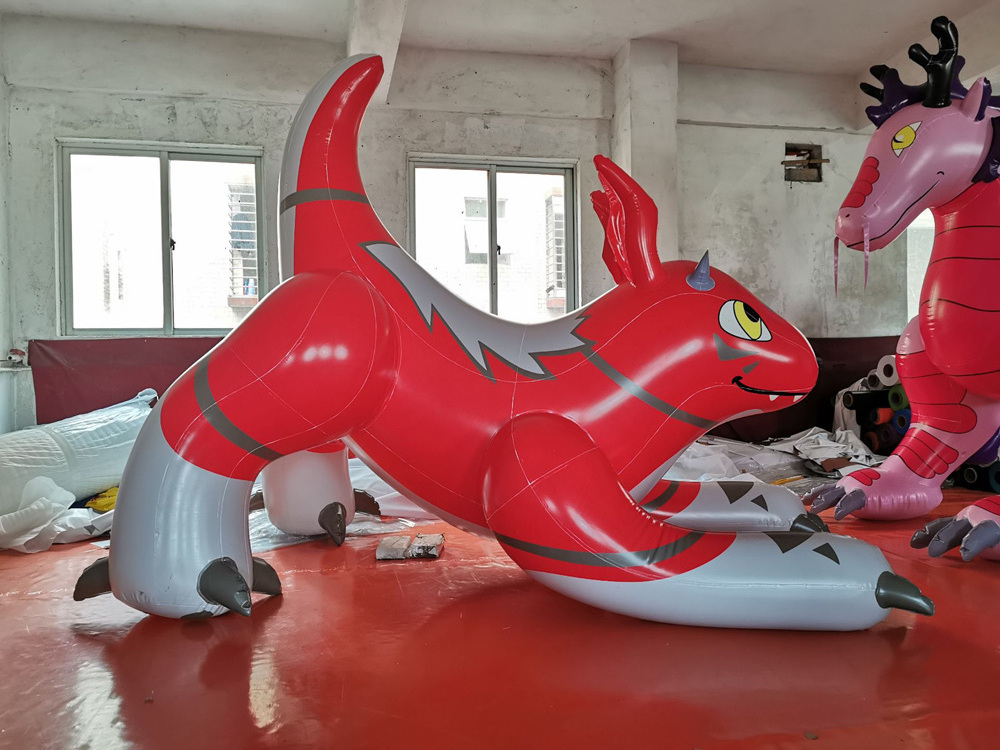 Hot Selling Beile Quality Inflatable PVC Aaron Dragon Pet Squeak Toys