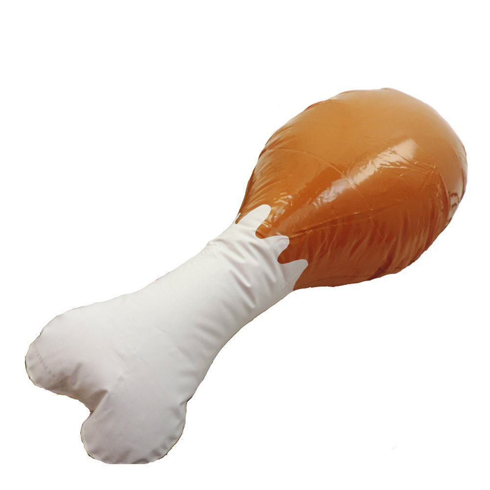 24 Inches Long Brown Inflatable Roast Turkey Chicken Drumstick Leg