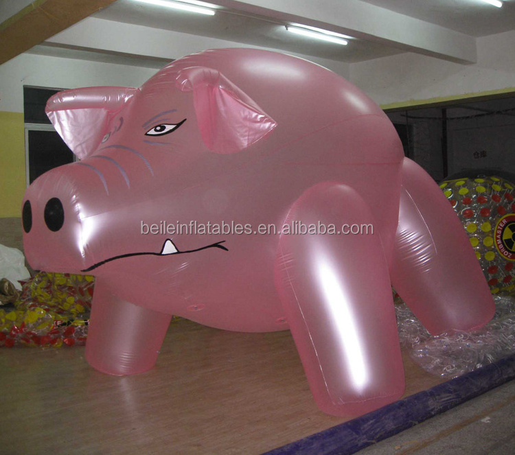 customized Outdoor giant advertising Inflatable pink flying pig