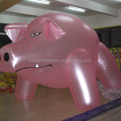 customized Outdoor giant advertising Inflatable pink flying pig