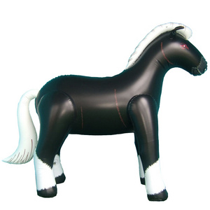 Factory Price Giant PVC Black Inflatable Horse Farm Animal Model