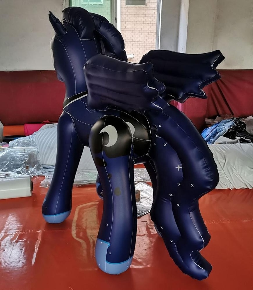 PVC Cute Inflatable moon princess pony  for Play