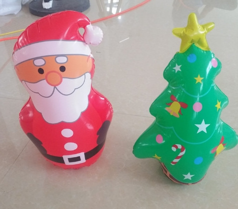 Beile Quality PVC Inflatable Christmas Tree Tumbler Kids' Toy