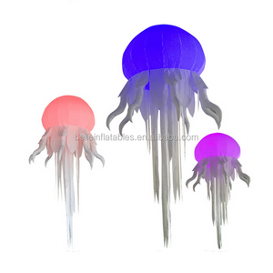 Factory customized Color Changing Jellyfish Led Hanging Lighting Inflatable Decorations For Festival Party