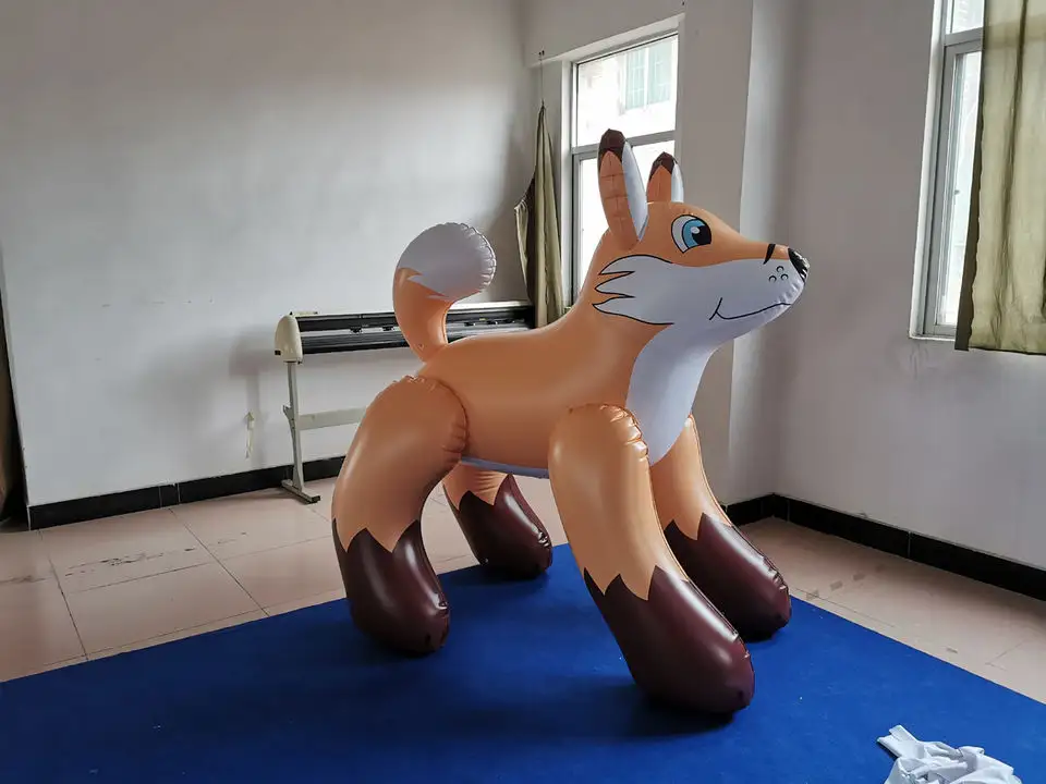 Beile Inflatable Custom Cartoon Animals Model Funny Puppy Dog Wolf Dog