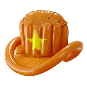 hot sale pvc cowboy wild west Inflatable hat