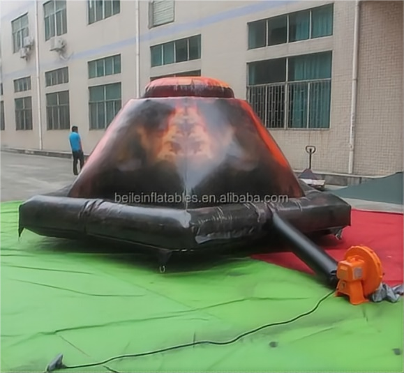 Beile Customized PVC Mesh Cloth Inflatable Volcano Model