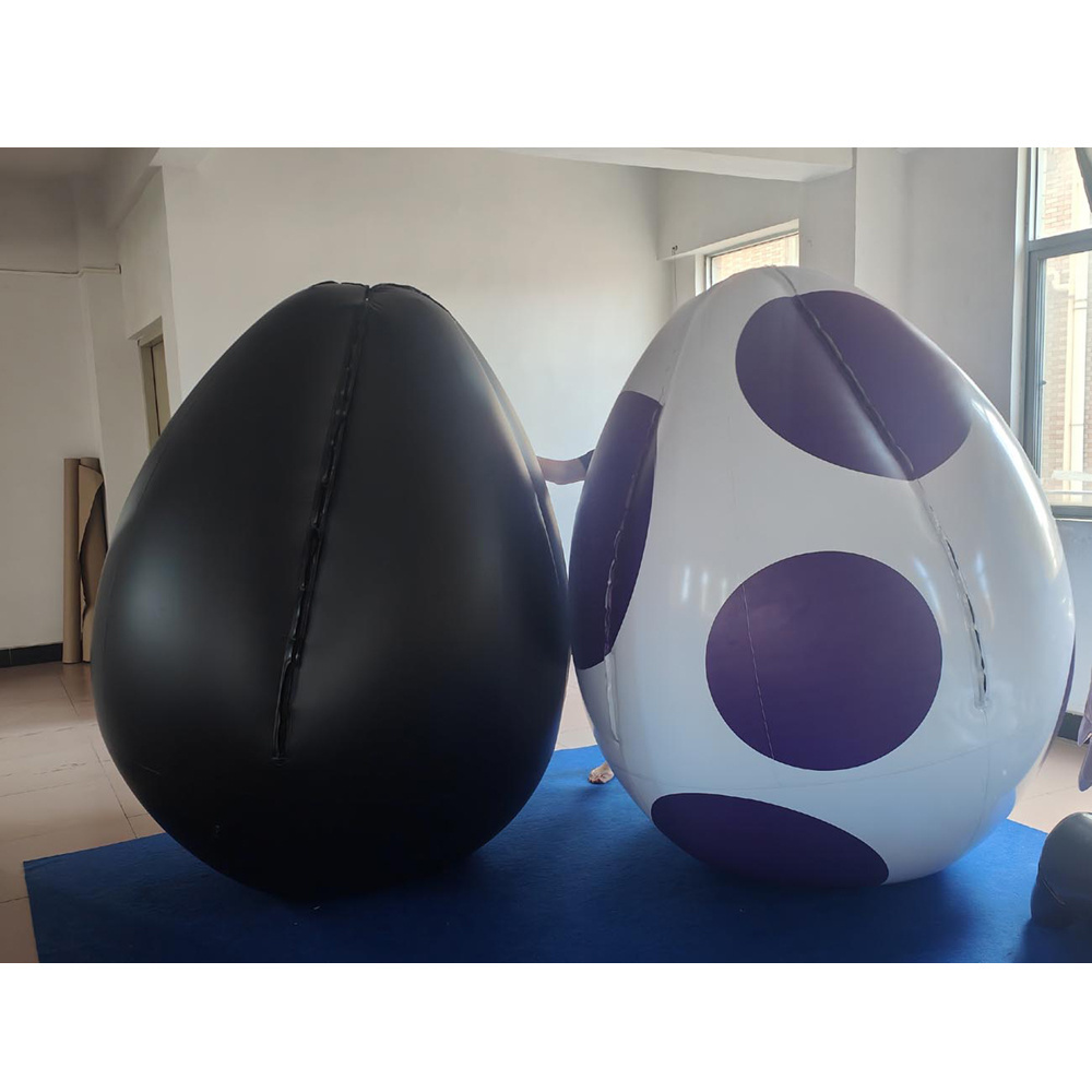 BeiLe New design PVC inflatable black and Purple spot eggs ball suit for sale