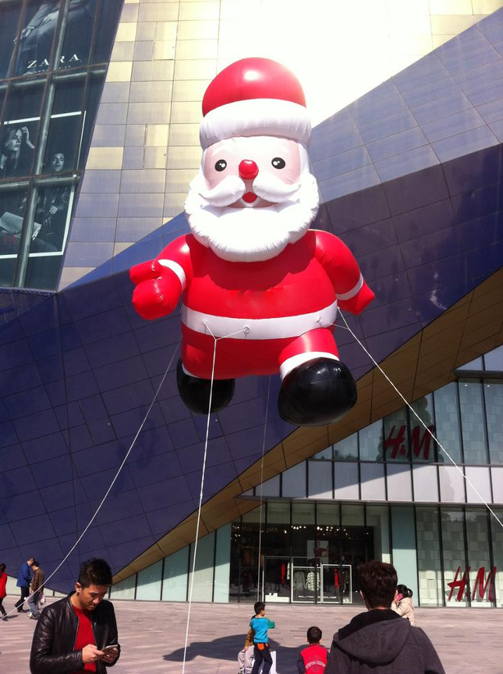 Santa Claus Inflatable Helium Advertising Balloon