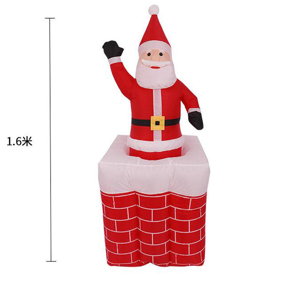 Customized Inflatable lift Santa Claus for Christmas