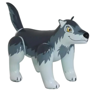 Customized quality inflatable animals PVC inflatable wolf for courtyard decorations