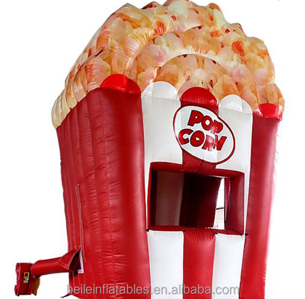 Customized high quality Inflatable popsicle popcorn booth tent