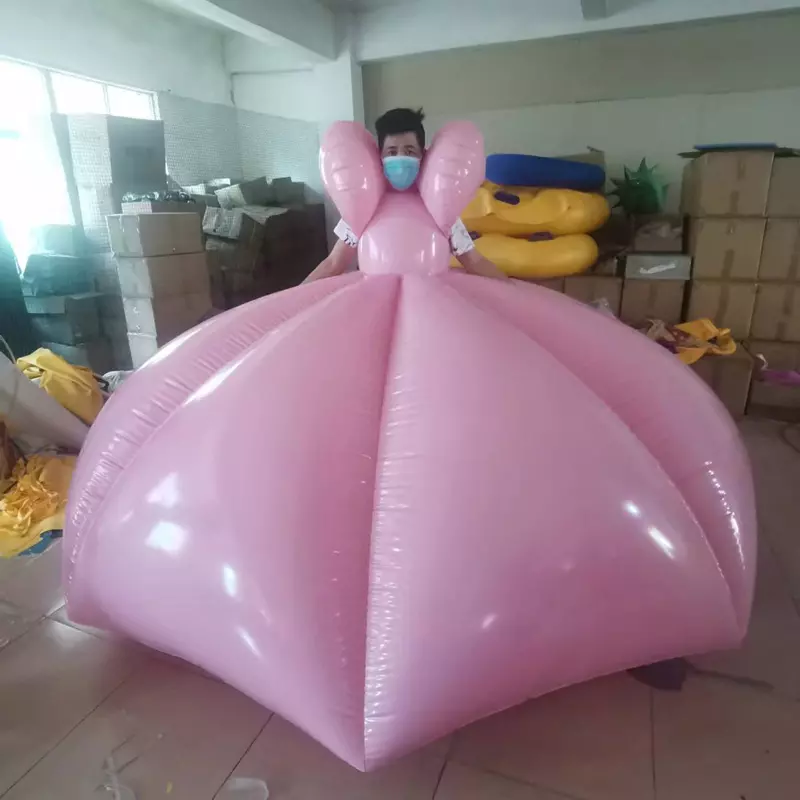 BeiLe Custom Quality Inflatable PVC Pink Princess Dress for Party