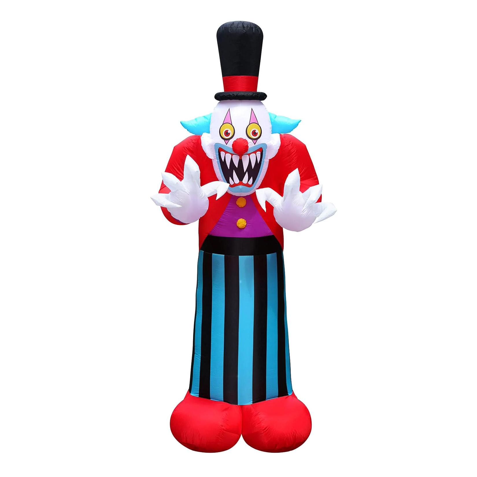 Factory popular products Halloween Inflatable Horror Clown with LED lights Halloween decorations