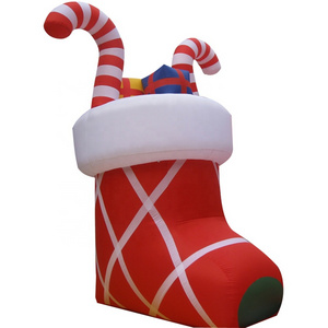 Factory Price Christmas Decoration Inflatable Socks For Sale