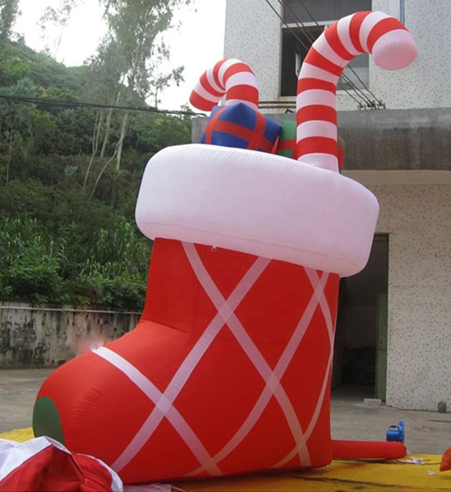 Factory Price Christmas Decoration Inflatable Socks For Sale