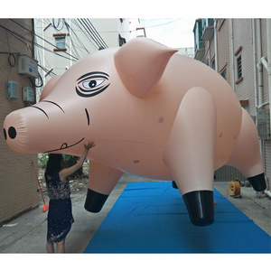 factory customize giant pig model inflatable helium advertising balloon for outdoor event decoration