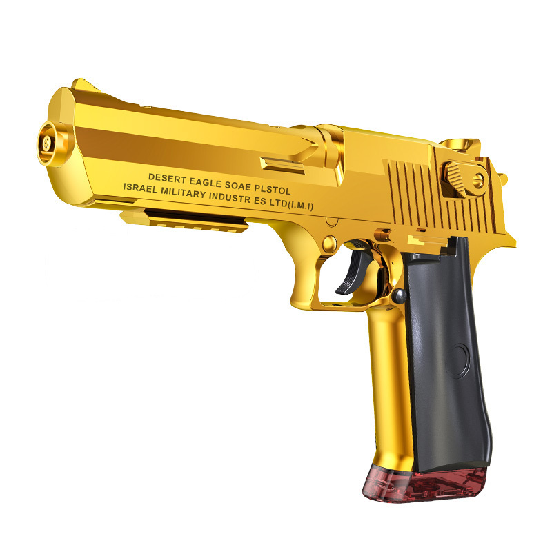 Wholesale high quality summer outdoor  Full Auto Splatter water gun 2 Color golden and sliver electroplating type for kids