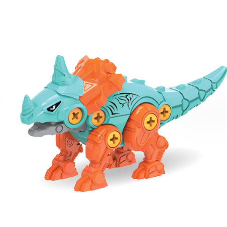 Children's DIY dinosaur cartoon educational building blocks 4 optional manual assembly high-quality plastic gift toys