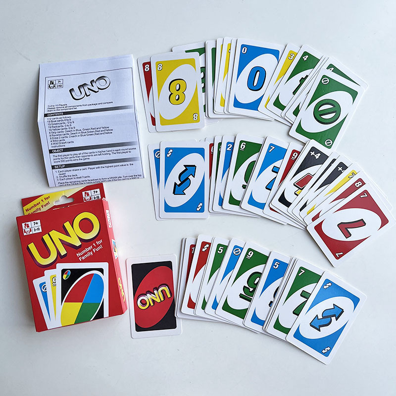 New Arrival UNOs Poker Card Board Game Sets Customization Classic Games Family Activity Educational Toy For Kids And Adult