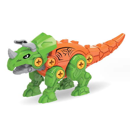 Children's DIY dinosaur cartoon educational building blocks 4 optional manual assembly high-quality plastic gift toys