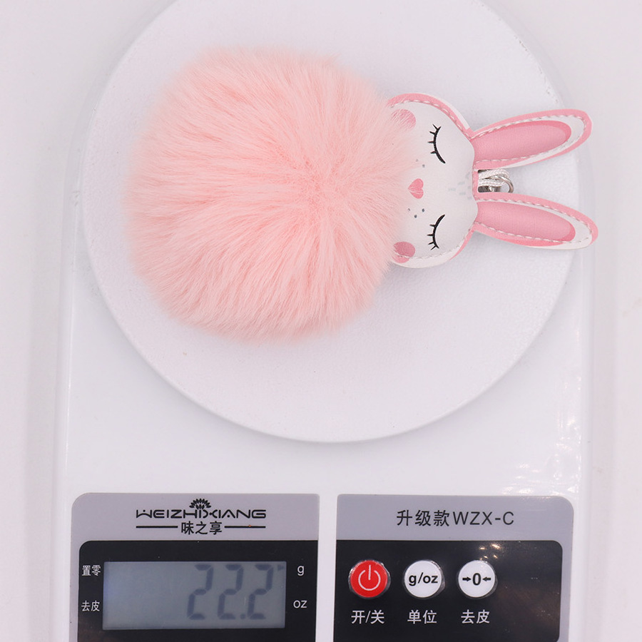 High Quality Keychain Cute Long Ears Rabbit Plush Bag Keychain Lady Bag Pendant Student Small Gift Plush Keychain